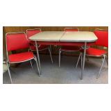 Mid Century Modern Dining Table & 4 Chairs