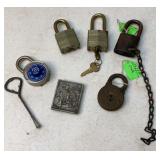 Key Locks, Cigar Box & Belt Buckle