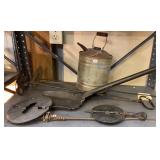 Griswold Damper, Ash Pullers, Galvanized Oil Can