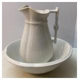 Antique Thomas Furnival Pitcher & Basin