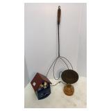 Vtg Wall Mount oil lamp base & Birdhouse Decor