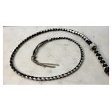 Braided Leather Horse Whip
