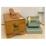 Vtg Check Paymaster & Shoe Shine Box