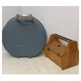 Vtg Luggage & Shoeshine Box