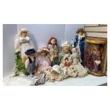Porcelain Lady Diana & Other porcelain Dolls