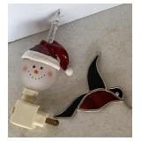 Christmas Night Light & Stained Glass Suncatcher