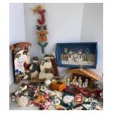 Nativity Scene & Wooden Christmas Decor