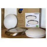 LED Ceiling Light & Extra Globe 14in dia