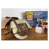 Wagner Opti-Stain Sprayer & Circular Saw
