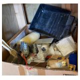 Large Box of Paint Supplies