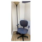 6ft tall Floor Lamp & Office Chair
