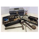Plastic Toolbox & Trays of Remaining tools