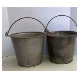 (2) Antique Milk Buckets