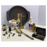 Vtg Brass Shaving & Other knickknacks