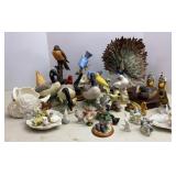 Porcelain, Wood & Resin Bird Figures