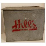 Vtg Galvanized/Aluminum Milk Bottle Box