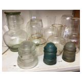 Mid Century Modern Glass Decanters & Insulators
