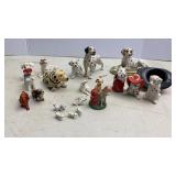 Porcelain & Resin Dalmatian dog figurines