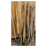 Shovel, Pick Axe, Hatchet, Tobacco Stakes