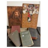 Vtg Hymnals & Metal Calendar