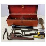 Metal Tool Box & Tools