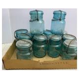 (12) Bail Top Pint Ball Fruit Jars