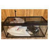 Reptile Aquarium & Heat Lamp