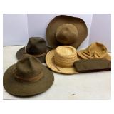 Vtg Felt & Straw Hats