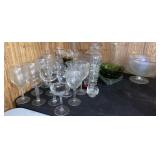 Large Lot of Stemware & Vases