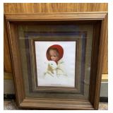 Large Framed Print Titled (Grace & The Lamb)