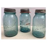 (3) No. 13 Ball Fruit Jars