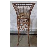 Rustic Wrought Iron Plant Stand