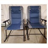 2 Outsunny Folding Rocking Chairs