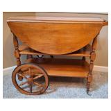Maple Drop Leaf Tea Cart
