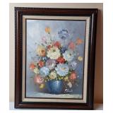 Still Life Floral Oil Painting By Artist Stemple