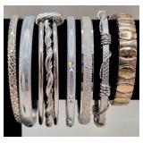 Silver Tone Bangle Bracelets