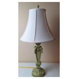 Accent Lamp w/Green Antiqued Look Base