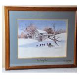 Steve Polomchak Framed Amish Art Lithograph