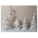 Caroling Snowmen, Trees & Lightpost