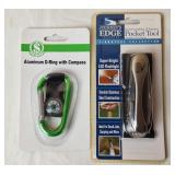 Journey's Edge Pocket Tool & D-Ring w/Compass