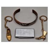 Money Clip/Knife, Novelty Keychains & Bracelet