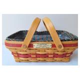 1996 Longaberger Holiday Cheer Basket w/Liner