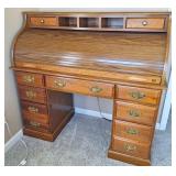 Oak Roll Top Desk by Riverside Furniture