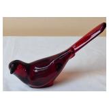 Fenton Ruby Red 'Bird Of Happiness' Figurine
