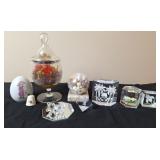 Lucite Paperweights, Shell Paperweight & More