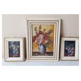 3 Vintage G.F. Bastian Framed Pictures