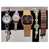 3 Women's Watches & Extra Watch Bands