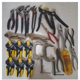 Vise-Grips, C-Clamps, Groove Joint Pliers