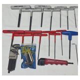T-Handle Hex Keys SAE & Metric, Hex Keys