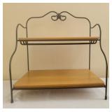 Longaberger Wrought Iron 2-Tier Baker's Rack